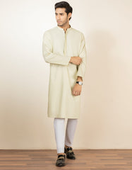 PISTACHIO GREEN COTTON KURTA | JJK-S-34179