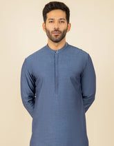 DENIM BLUE COTTON KURTA | JJK-S-34206