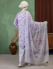 MULTICOLOR CHIFFON EMBROIDERED UNSTITCHED 3PC