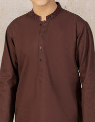 MAROON COTTON KURTA | JCK-W-35812