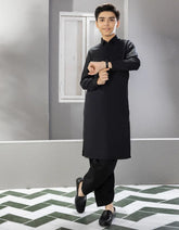 BLACK BLENDED KAMEEZ SHALWAR