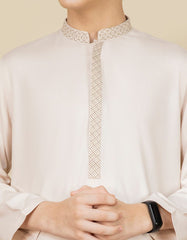 BEIGE BLENDED KAMEEZ SHALWAR | JCKS-A-35847