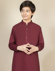 MAROON COTTON KAMEEZ SHALWAR | JCKS-S-35863