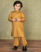 MUSTARD COTTON KAMEEZ SHALWAR | JCKS-S-35870