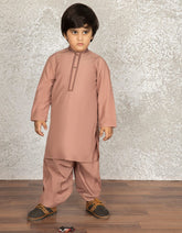 PEACH BLENDED KAMEEZ SHALWAR | JCKS-S-35871