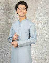 ASH BLUE COTTON KURTA | JTK-S-35886