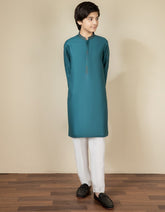 AQUA BLENDED KURTA | JCK-S-35898