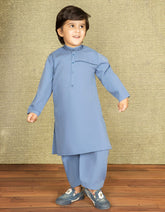 LIGHT BLUE BLENDED KAMEEZ SHALWAR | JCKS-S-35901
