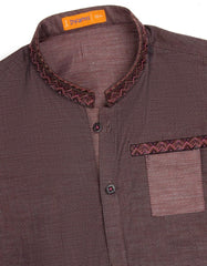 DEEP PURPLE COTTON KAMEEZ SHALWAR | JJIKS-S-35902