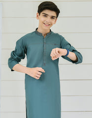 EMERALD GREEN COTTON KURTA | JCK-S-35921