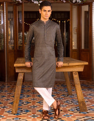 DEEP OLIVE COTTON KURTA | JTK-S-35952