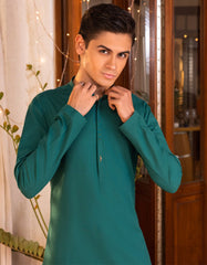 AQUA GREEN COTTON KURTA | JTK-S-35960