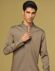 GREEN COTTON KURTA | JTK-S-35968
