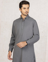 BLUEISH GREY BLENDED KAMEEZ SHALWAR | JJKS-A-36764