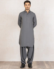 BLUEISH GREY BLENDED KAMEEZ SHALWAR | JJKS-A-36764