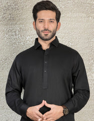 BLACK COTTON KAMEEZ SHALWAR | JJKS-S-36858