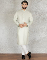 MINT GREEN COTTON KURTA | JJK-S-36865