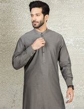 GREY COTTON KAMEEZ SHALWAR | JJKS-S-36874