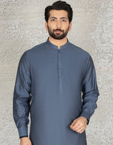 BLUE COTTON KAMEEZ SHALWAR | JJKS-S-36875