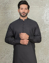 BLACK COTTON KAMEEZ SHALWAR | JJKS-S-36876