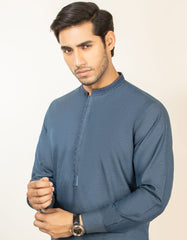 GREISH BLUE BLENDED KAMEEZ SHALWAR | JJKS-S-36881