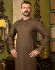 BROWN COTTON KURTA | JJK-S-36886