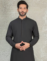 DEEP GREY BLENDED KAMEEZ SHALWAR | JJKS-S-36893
