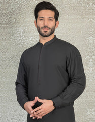 DEEP GREY BLENDED KAMEEZ SHALWAR | JJKS-S-36893