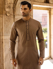 BROWN COTTON KURTA | JJK-S-36900