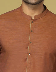 RUST COTTON KURTA | JJK-S-36917