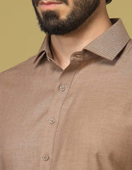 BEIGE BLENDED KAMEEZ SHALWAR | JJKS-S-36923