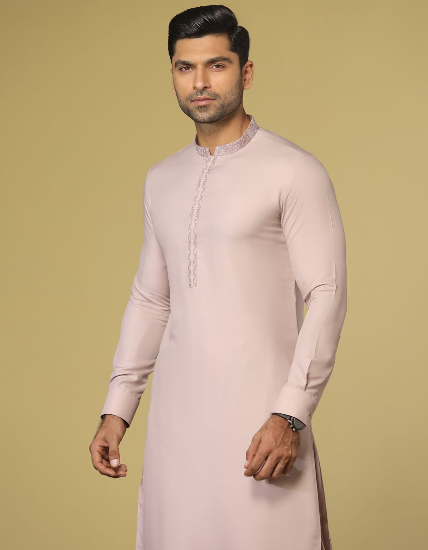 TEA PINK BLENDED KAMEEZ SHALWAR | JJKS-S-36930