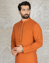 RUST COTTON KURTA | JJK-A-37545