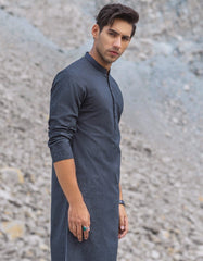 CHARCOAL GREY COTTON KURTA | JJK-W-37558/W21/JJ7165-SF
