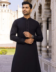 BLACK BLENDED KAMEEZ SHALWAR | JJKS-S-37579