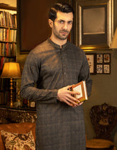 ARMY GREEN COTTON KURTA | JJK-S-37584