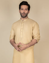 BEIGE BLENDED KURTA | JJK-S-37591