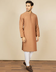 RUST BLENDED KURTA | JJK-S-37606