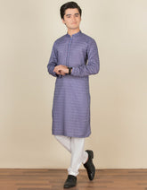 INDIGO COTTON KURTA | JTK-S-38472