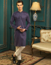 INDIGO COTTON KURTA | JTK-S-38476