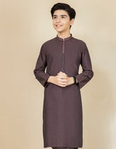 DEEP PURPLE COTTON KAMEEZ SHALWAR | JCKS-S-38481
