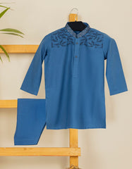 TEAL BLUE CVC KAMEEZ SHALWAR | JJIKS-S-38483
