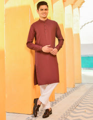 MAROON COTTON KURTA | JTK-S-38485