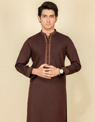 MAROON BLENDED KURTA | JTK-S-38489