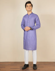PURPLE COTTON KURTA | JTK-S-38498