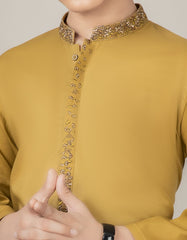 MUSTARD COTTON KAMEEZ SHALWAR | JCKS-S-38509