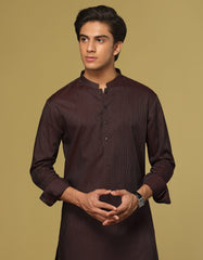 PURPLE COTTON KURTA | JTK-S-38528