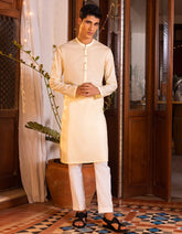 CREAM COTTON KURTA | JTK-S-38533
