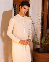 CREAM COTTON KURTA | JTK-S-38533
