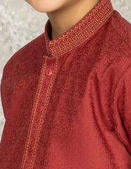 RED COTTON KURTA | JCK-S-39288
